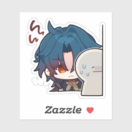 Honkai Star Rail Chibi Blade Creeping Sticker (Vel)