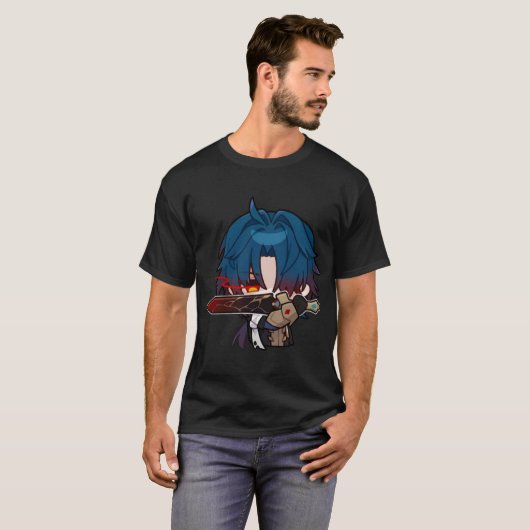 Honkai Star Rail Chibi Blade T-shirt (Voorkant volledig)