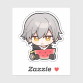 Honkai Star Rail Chibi Caelus Watermelon Sticker (Vel)