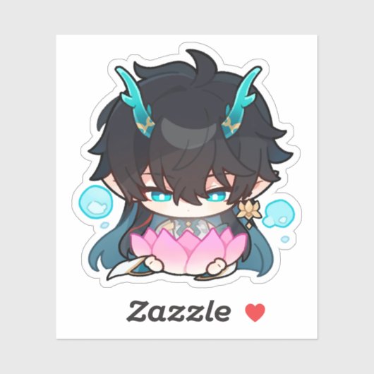 Honkai Star Rail Chibi Dan Heng IL Lotus Sticker (Vel)