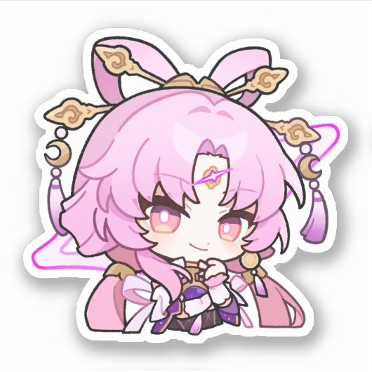 Honkai Star Rail Chibi Fu Xuan Sticker (Voorkant)