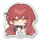 Honkai Star Rail Chibi Himeko Sticker (Voorkant)