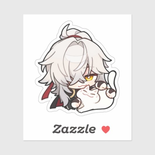 Honkai Star Rail Chibi Jing Yuan Kat Sticker (Vel)