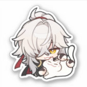 Honkai Star Rail Chibi Jing Yuan Kat Sticker (Voorkant)