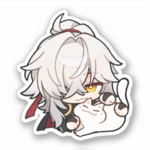 Honkai Star Rail Chibi Jing Yuan Kat Sticker