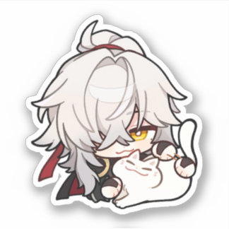 Honkai Star Rail Chibi Jing Yuan Kat Sticker