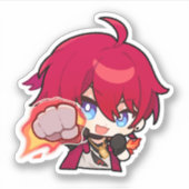 Honkai Star Rail Chibi Luka Sticker (Voorkant)