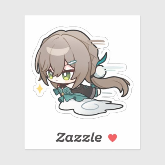 Honkai Star Rail Chibi Qingque Sticker (Vel)