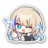 Honkai Star Rail Chibi Serval Sticker (Voorkant)