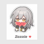 Honkai Star Rail Chibi Stelle Watermelon Sticker (Vel)