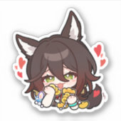 Honkai Star Rail Chibi Tingyun Sticker (Voorkant)