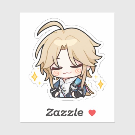 Honkai Star Rail Chibi Yanqing Smug Sticker (Vel)