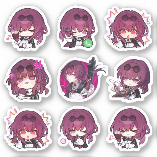 Honkai Star Rail: HSR Kafka Stickers (Voorkant)