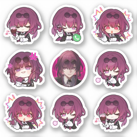 Honkai Star Rail: HSR Kafka Stickers (Voorkant)