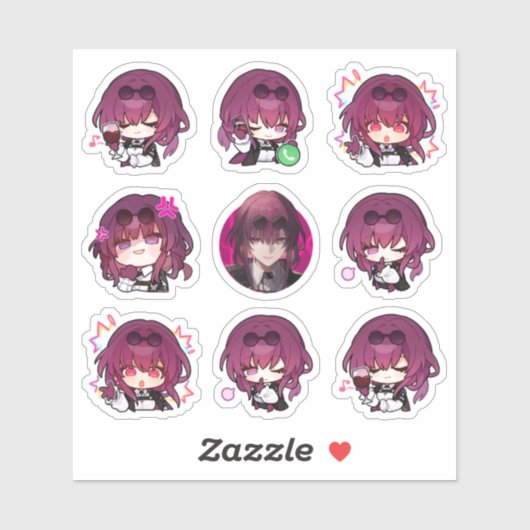 Honkai Star Rail: HSR Kafka Stickers (Vel)