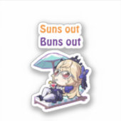 honkai star rail. Zon uit, broodjes uit Sticker (Voorkant)