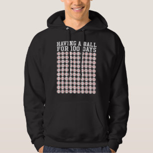 Honkbal 100 dagen school speler leraar jongen Gif Hoodie