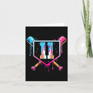 Honkbal 11 jaar oude Ice Cream Drip 11e verjaardag Kaart