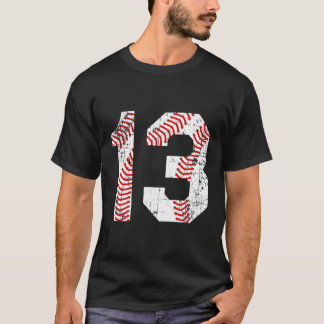 Honkbal 13 Jersey nummer T-shirt