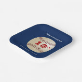 Honkbal, 13e verjaardagsfeestje, Naam, Vierkant Papieren Bordje (Gebogen)