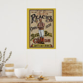 honkbal 1886 Tekst toevoegen Poster (Keuken)