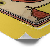  honkbal 1886 Tekst toevoegen Poster (Hoek)