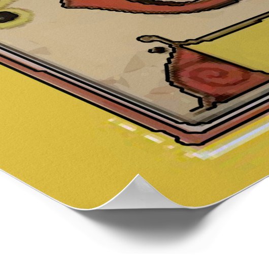  honkbal 1886 Tekst toevoegen Poster (Hoek)