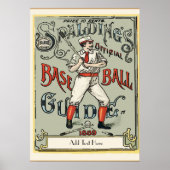  honkbal 1889 Tekst toevoegen Poster (Voorkant)