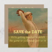 honkbal 1 save the date (Voorkant / Achterkant)