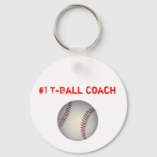 honkbal, #1 T-Ball coach Sleutelhanger