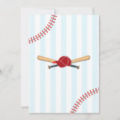 Honkbal 1e verjaardag jongen kaart (Achterkant)