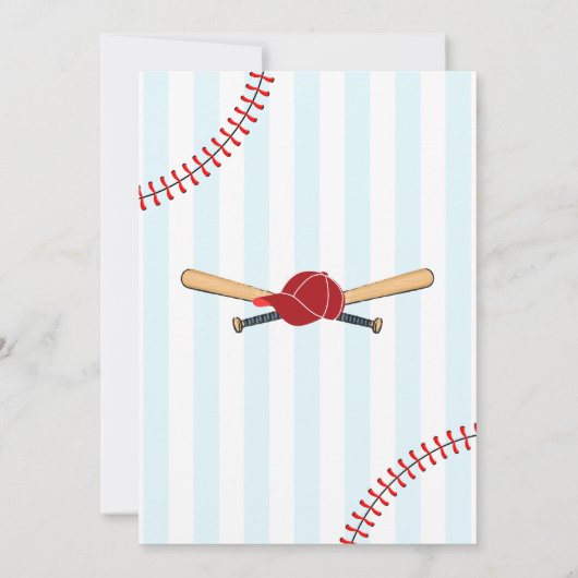 Honkbal 1e verjaardag jongen kaart (Achterkant)