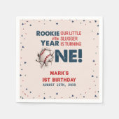 Honkbal 1e Verjaardag Party Servetten (Voorkant)