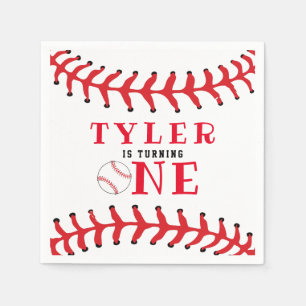 Honkbal 1e verjaardag sport jongen Verjaardag Servet