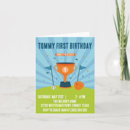 Honkbal 1e verjaardag sport thema