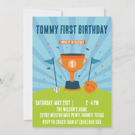 Honkbal 1e verjaardag sport thema