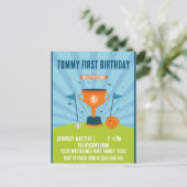 Honkbal 1e verjaardag Sport Thema Briefkaart (Staand voorkant)