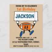 Honkbal 1e verjaardag Sport Thema Briefkaart (Voorkant)