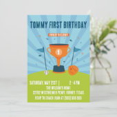 Honkbal 1e verjaardag sport thema kaart (Staand voorkant)