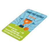 Honkbal 1e verjaardag sport thema magneet (Linkerzijde)