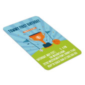 Honkbal 1e verjaardag sport thema magneet (Rechterzijde)