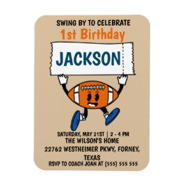 Honkbal 1e verjaardag sport thema magneet