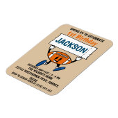 Honkbal 1e verjaardag sport thema magneet (Linkerzijde)