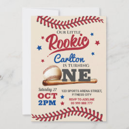 Honkbal 1e verjaardag uitnodiging