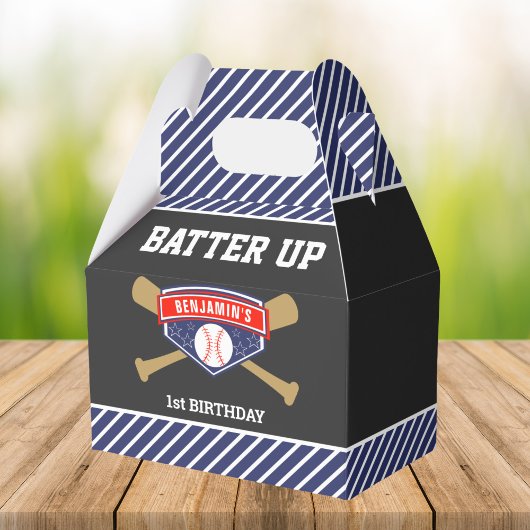 Honkbal 1e verjaardagsfeestje bedankdoosjes