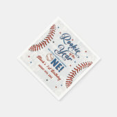 honkbal 1e verjaardagsfeestje servetten (Hoek)