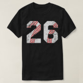  honkbal 26 Jersey T-shirt (Design voorkant)