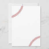 Honkbal 2e verjaardag jongen kaart (Achterkant)