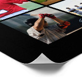 Honkbal 30 Foto Collage Speler Nummer Naam Poster (Hoek)