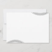 Honkbal 3e Verjaardag  Rookie Party Kaart (Achterkant)